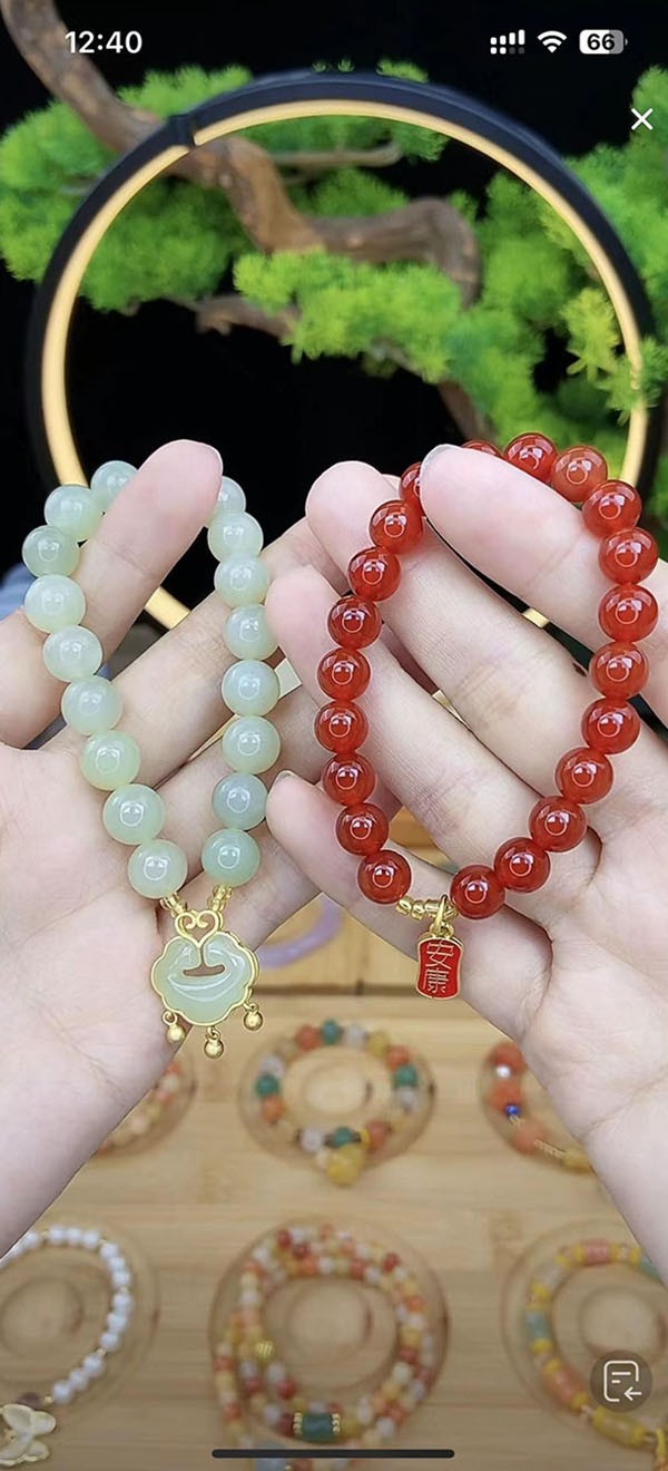 直播间搭建案例-饰品类手链直播间设计